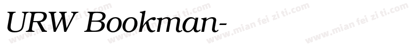 URW Bookman字体转换